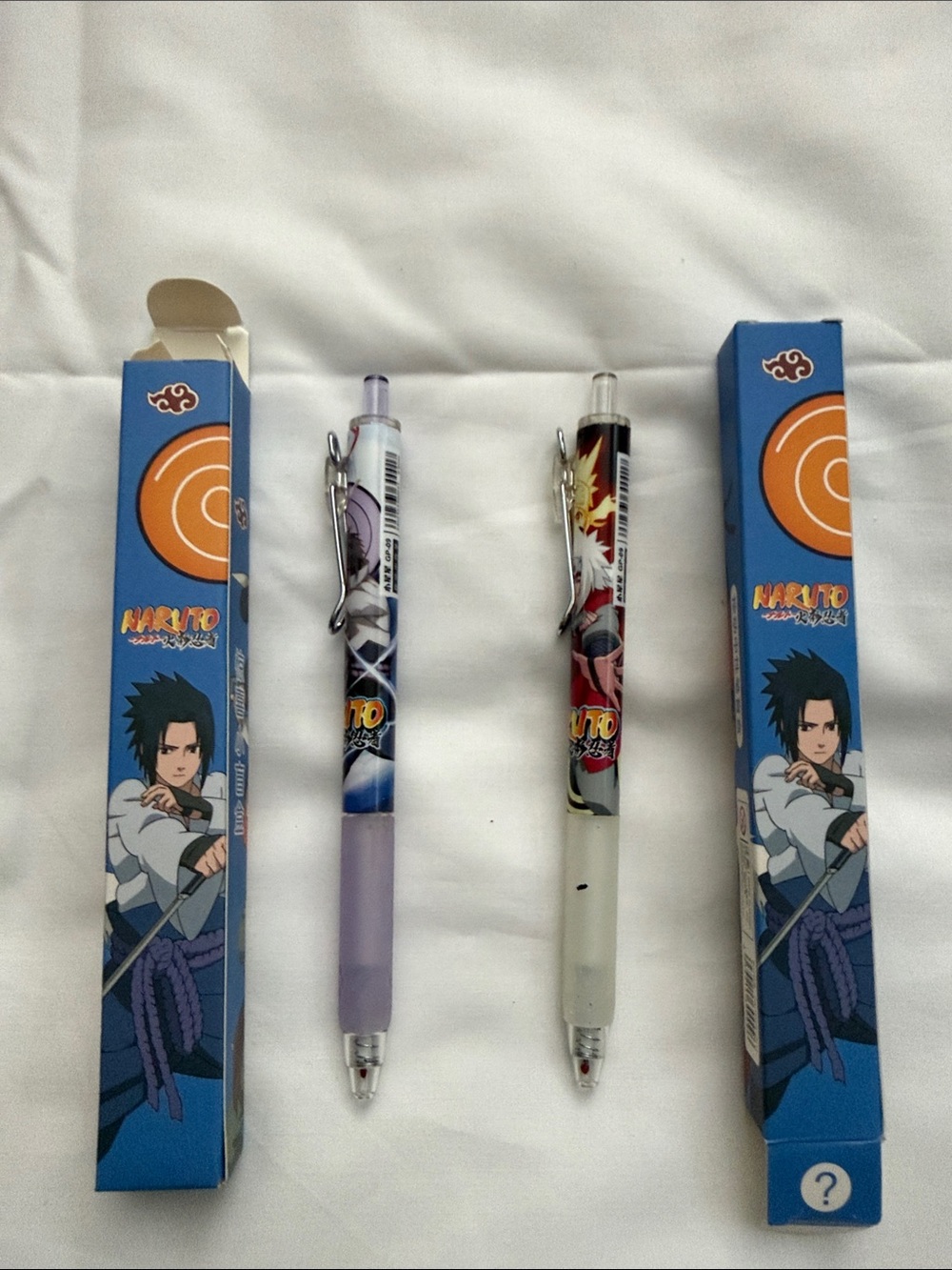 Themed Purple and White Mechanical Pens - Anime Design